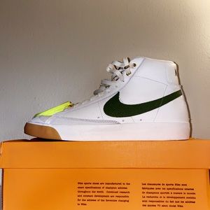 Blazer High Tops (Asparagus Snake skin edition)